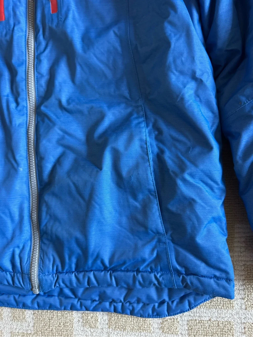 L.L. Bean Thinsulate Ski Jacket Hooded Winter Parka Blue Kids Coat XL 18